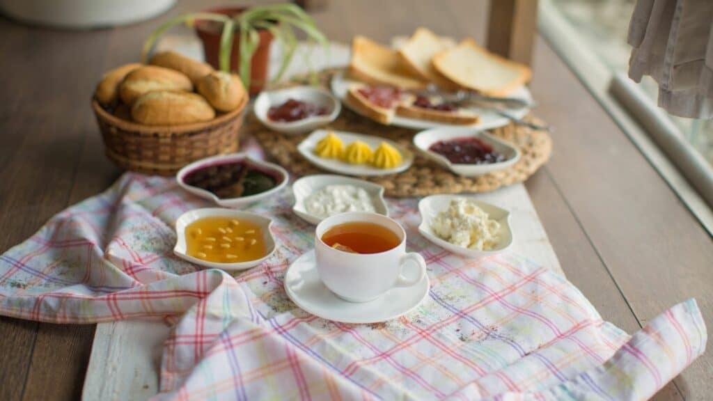 Petit déjeune en chambre d'hôte